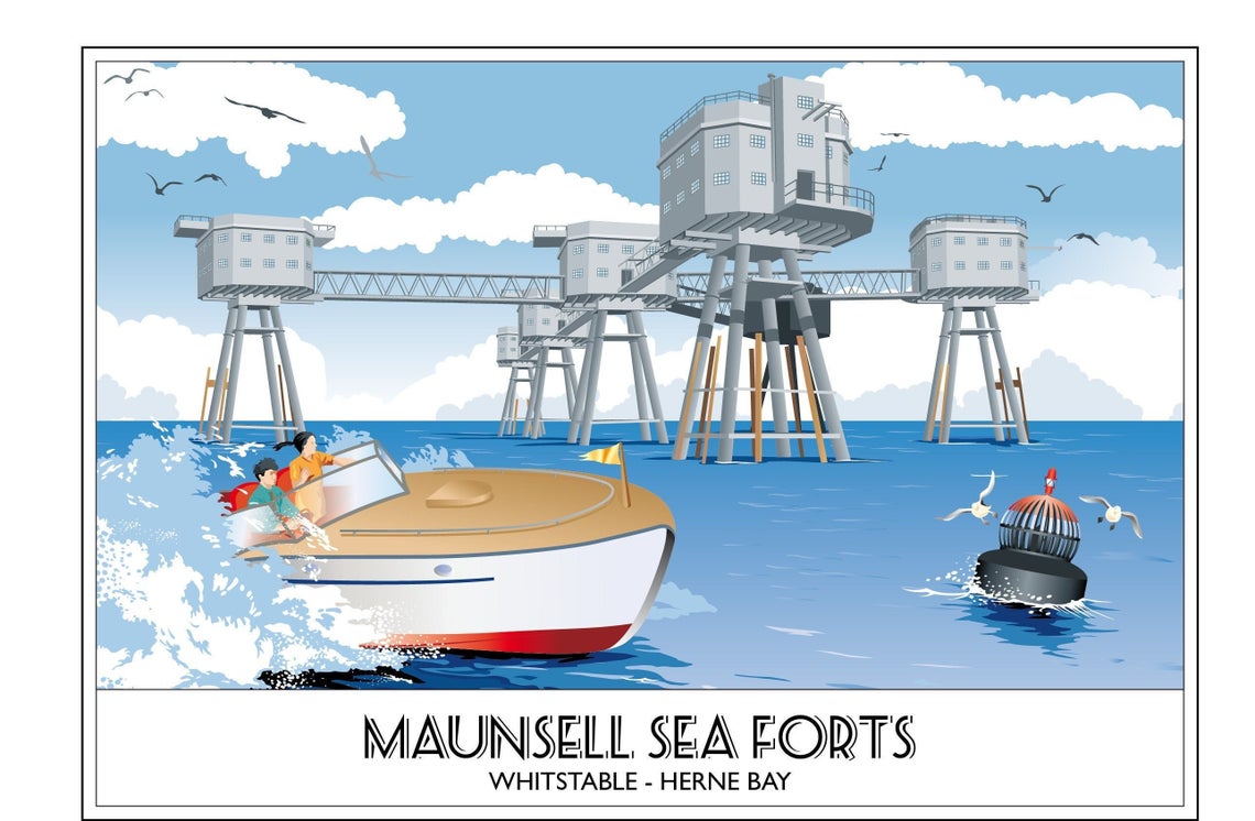 The Maunsell Sea Forts, Herne Bay, Whitstable, Kent