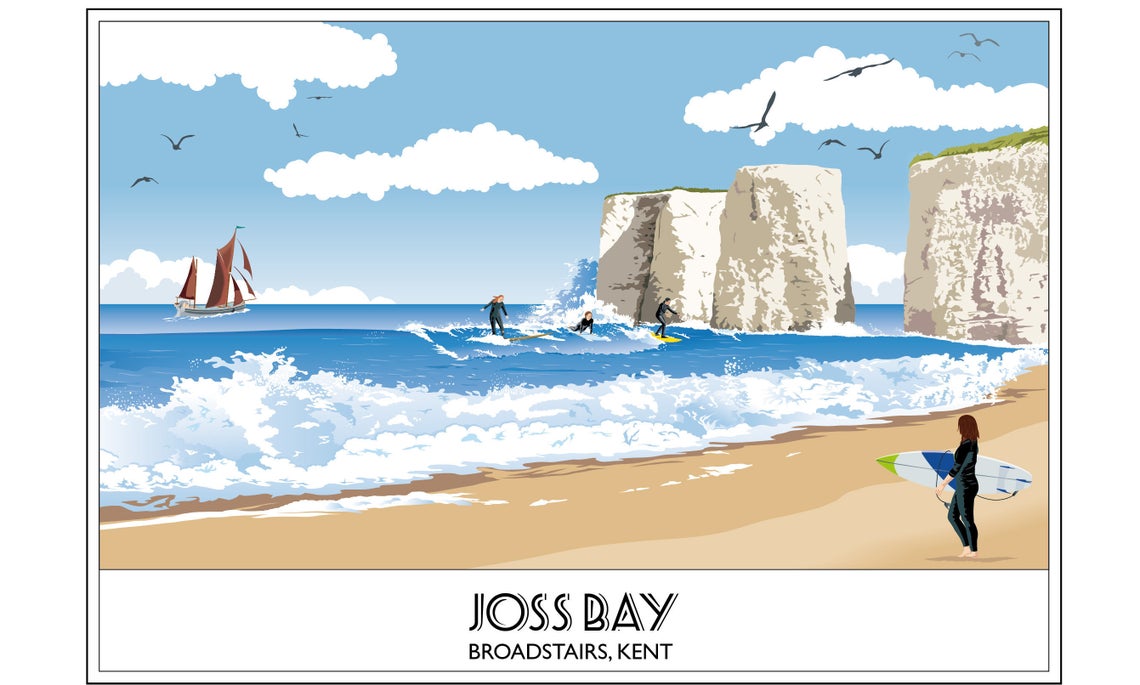 Joss Bay, Broadstairs, Surfing, Nr Margate, Kent