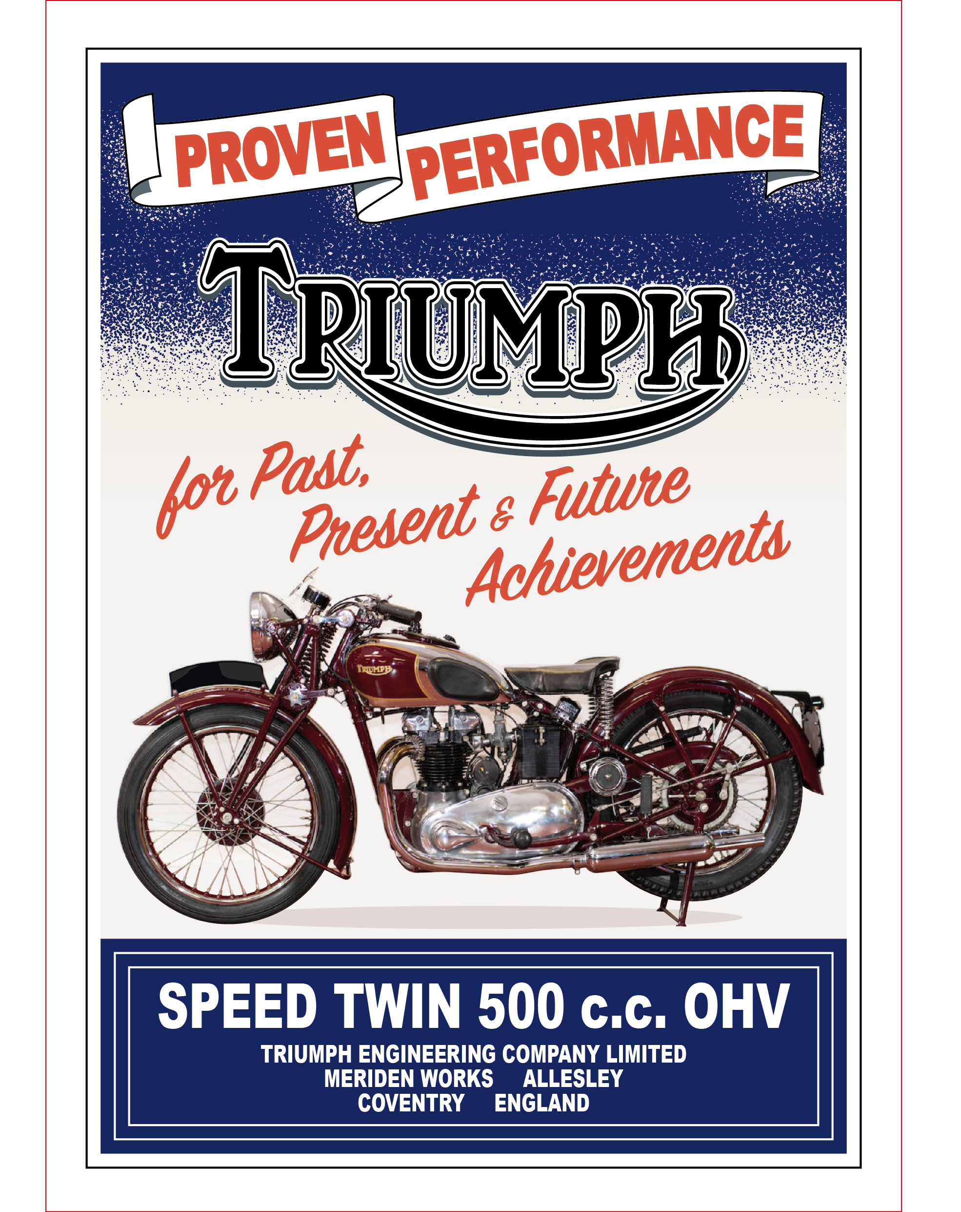 1940's Triumph Speed Twin Motorcycle