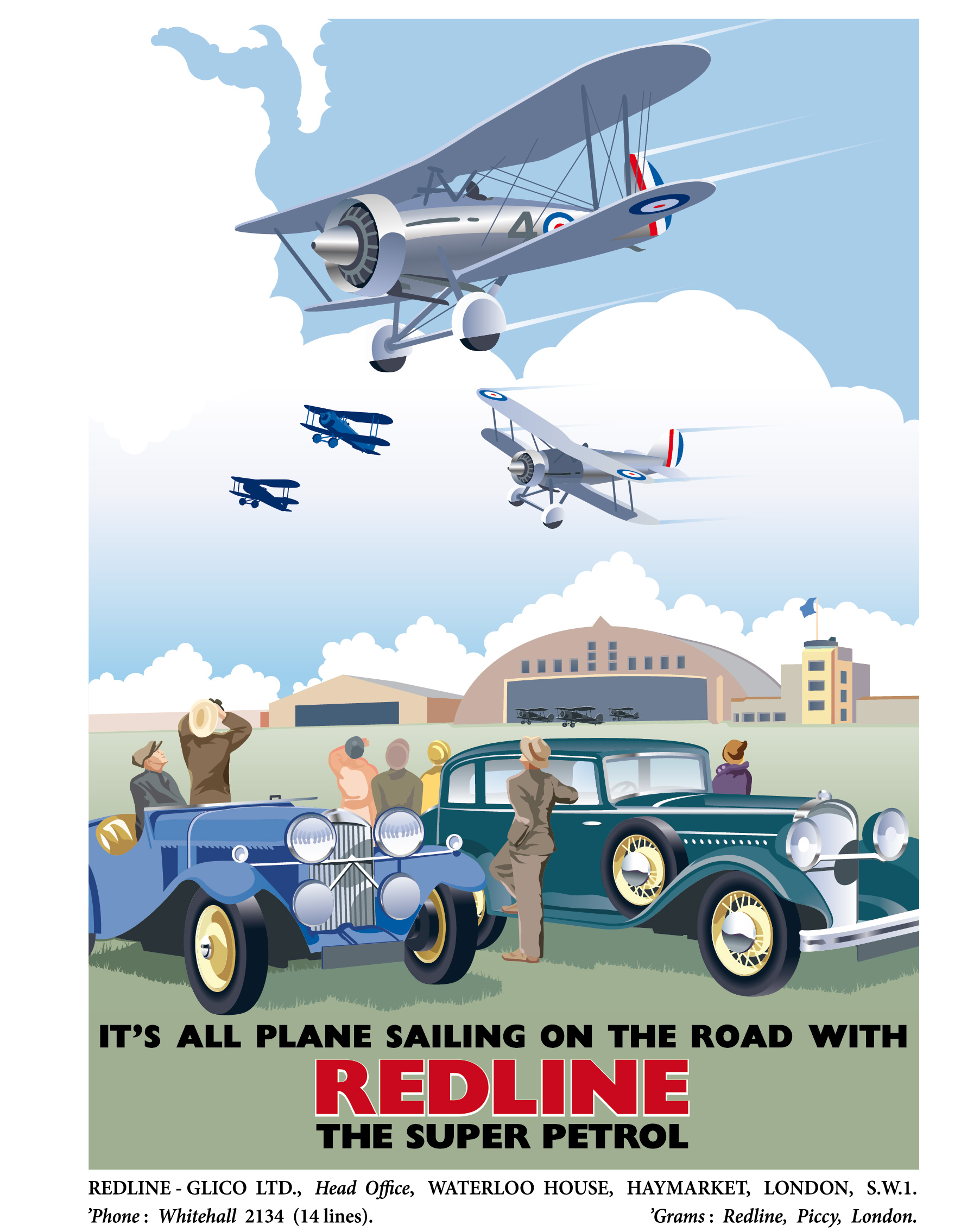 1930's Redline Glico, Gloster Biplanes