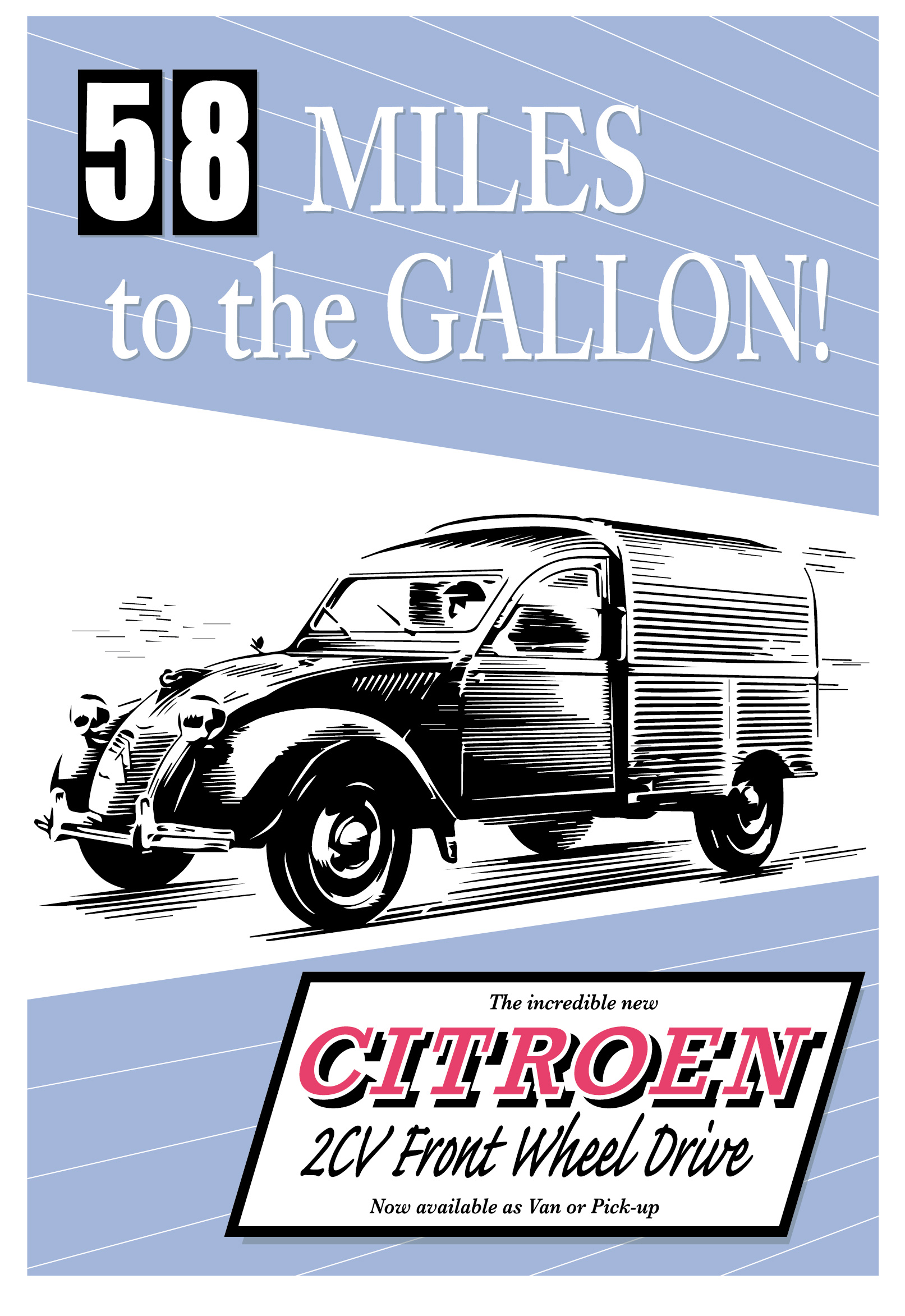 Citroen 2CV van and pick-up 1950